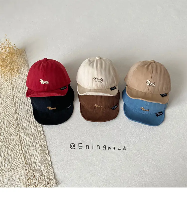 Infant Sun Hat Red Beige Peaked Cap Baseball Cap — feature 13