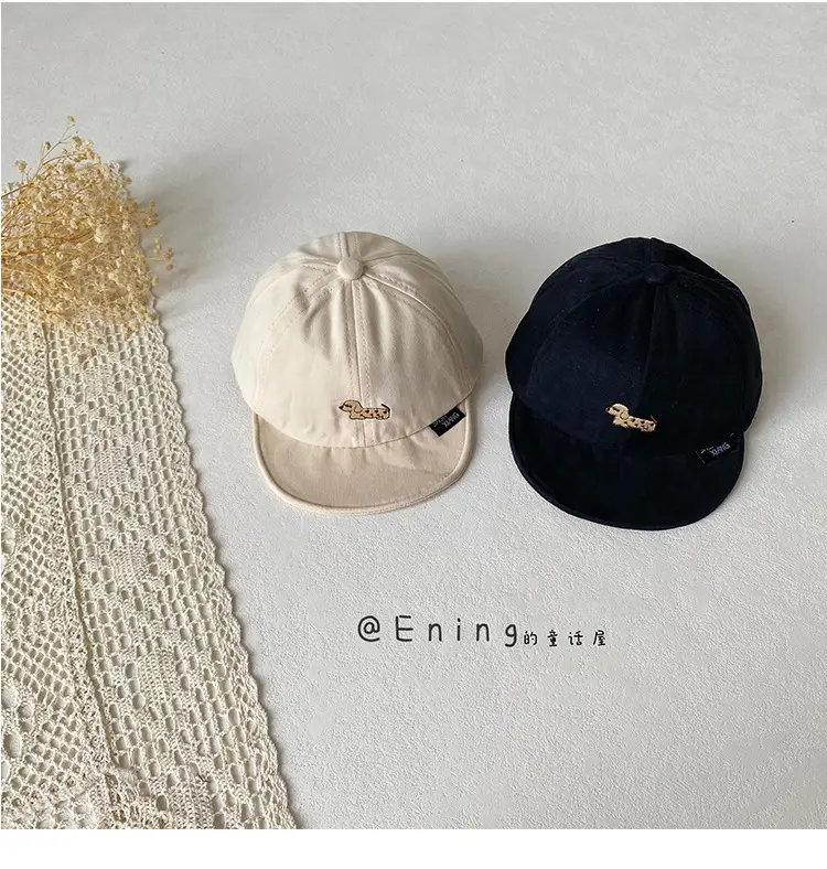 Infant Sun Hat Red Beige Peaked Cap Baseball Cap — feature 7