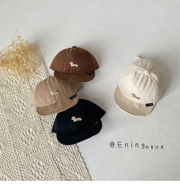Infant Sun Hat Red Beige Peaked Cap Baseball Cap — feature 9