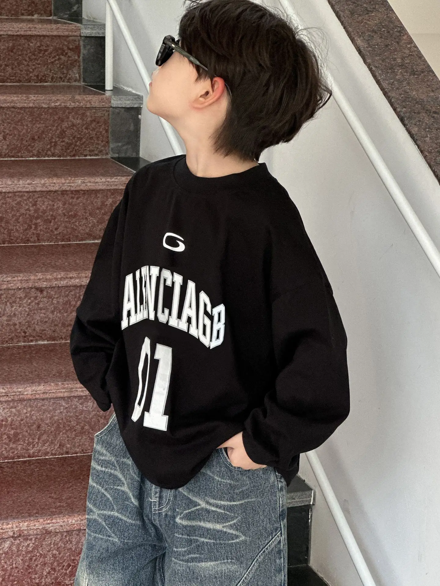 Boys Pure Cotton Sweatshirt Autumn Kids 2025 — feature 4