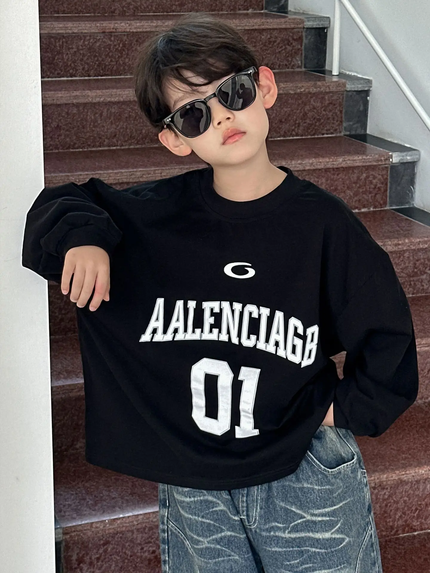 Boys Pure Cotton Sweatshirt Autumn Kids 2025 — feature 5