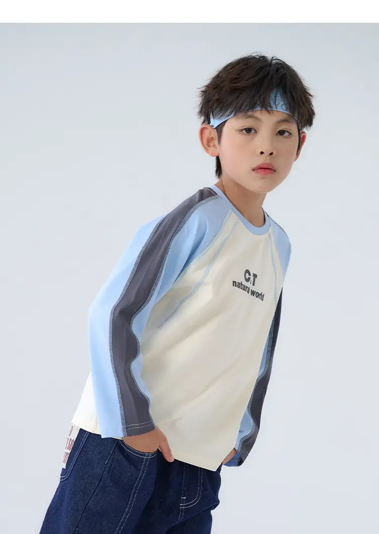 Cotton Long Sleeve T-Shirt for Boys Girls Autumn Breathable — feature 13