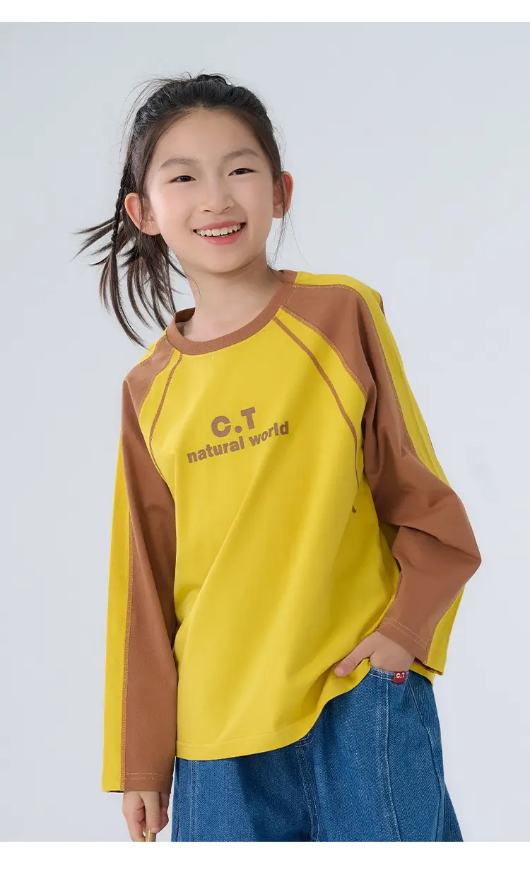 Cotton Long Sleeve T-Shirt for Boys Girls Autumn Breathable — feature 14