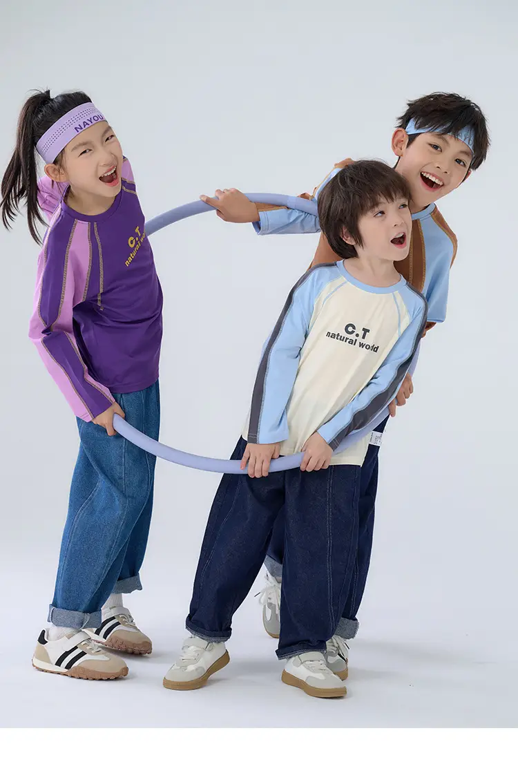 Cotton Long Sleeve T-Shirt for Boys Girls Autumn Breathable — feature 20