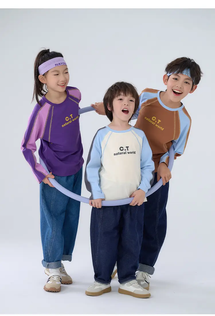 Cotton Long Sleeve T-Shirt for Boys Girls Autumn Breathable — feature 21