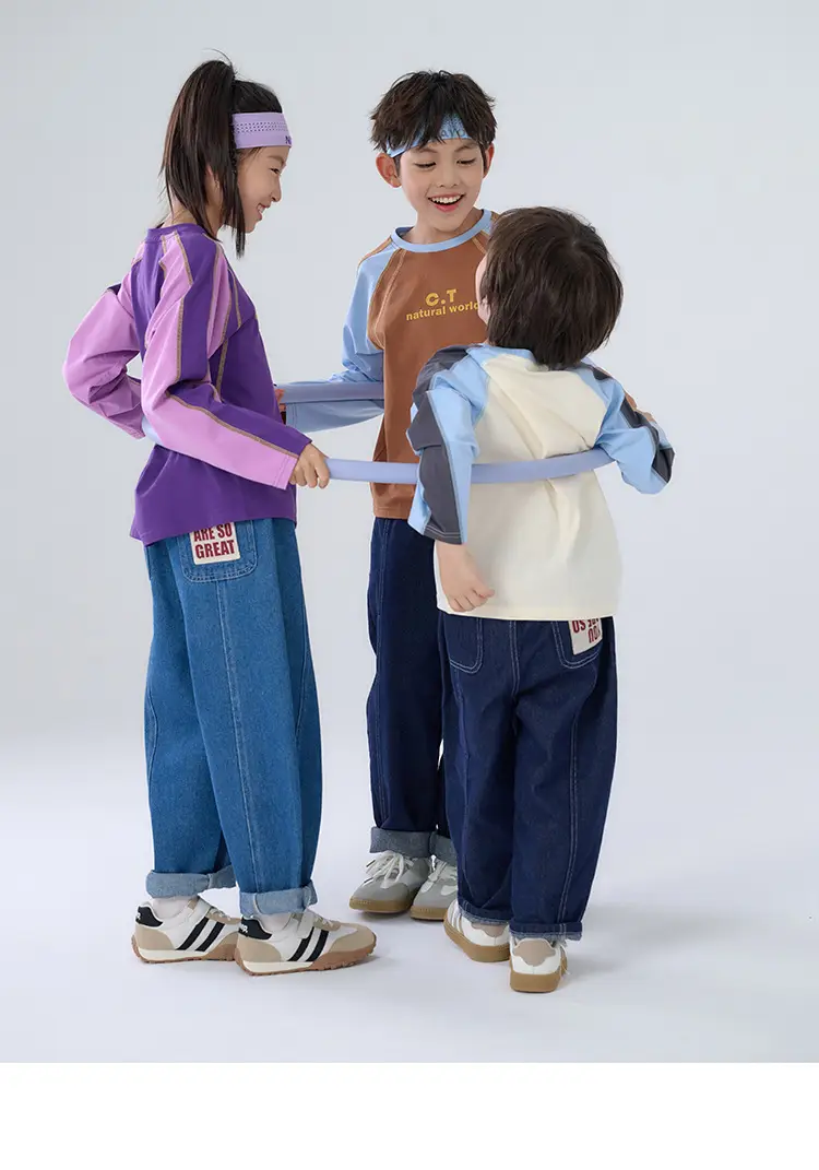 Cotton Long Sleeve T-Shirt for Boys Girls Autumn Breathable — feature 22