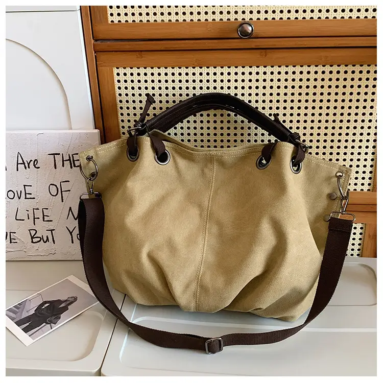 Large Capacity Canvas Shoulder Bag for Women — feature 15
