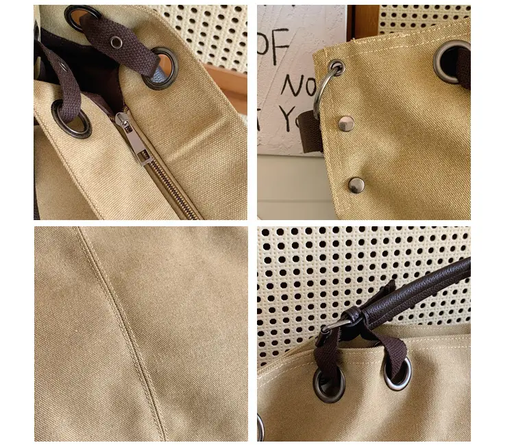 Large Capacity Canvas Shoulder Bag for Women — feature 5