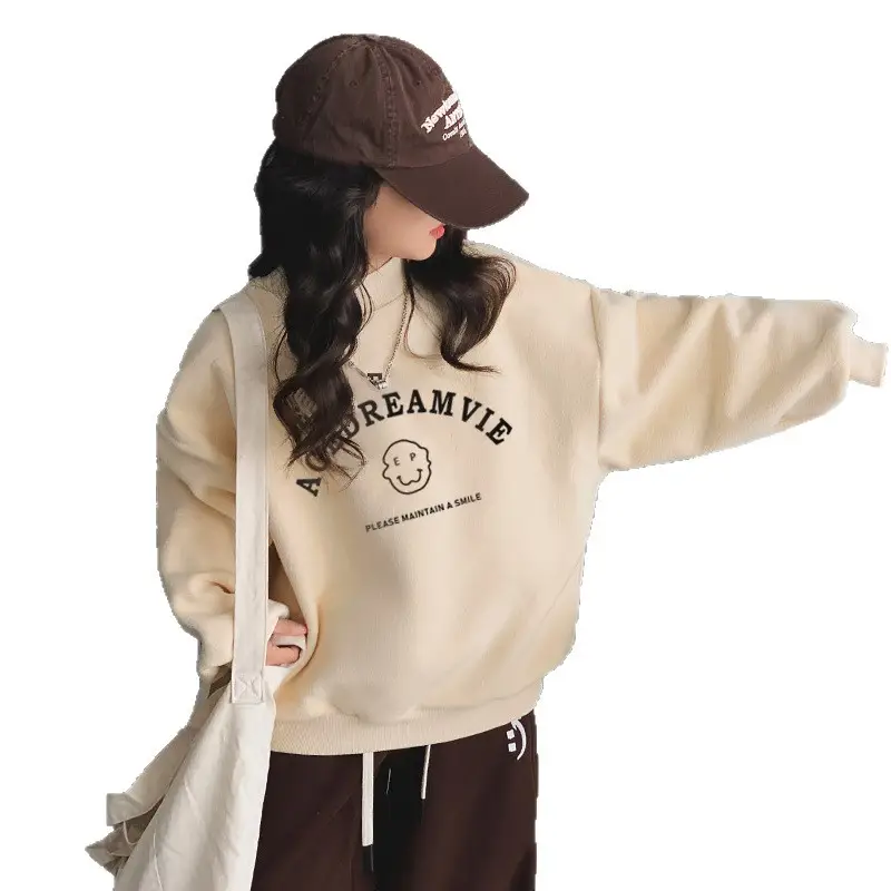 Fleece Lined Warm Sweatshirt for Girls Autumn Winter - Image 11