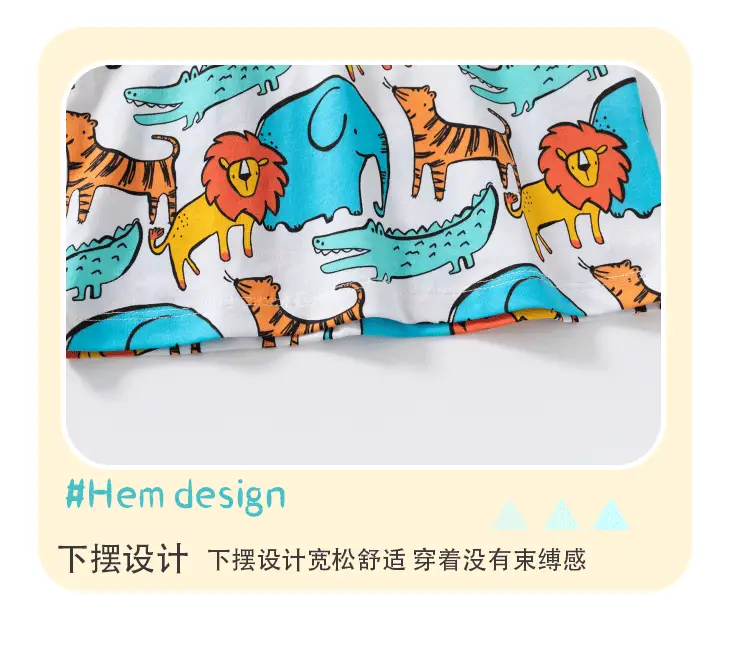 Cross-Border Kids Short Sleeve Cotton Suit Boys Girls — feature 12