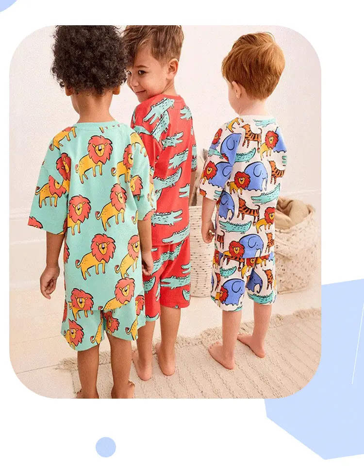 Cross-Border Kids Short Sleeve Cotton Suit Boys Girls — feature 6
