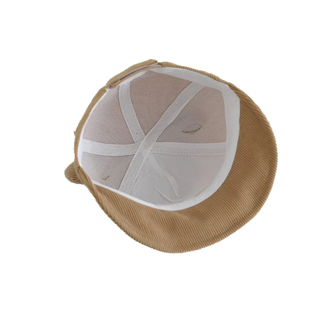 White Knitted Baby Hat with Dog Embroidery - Image 9