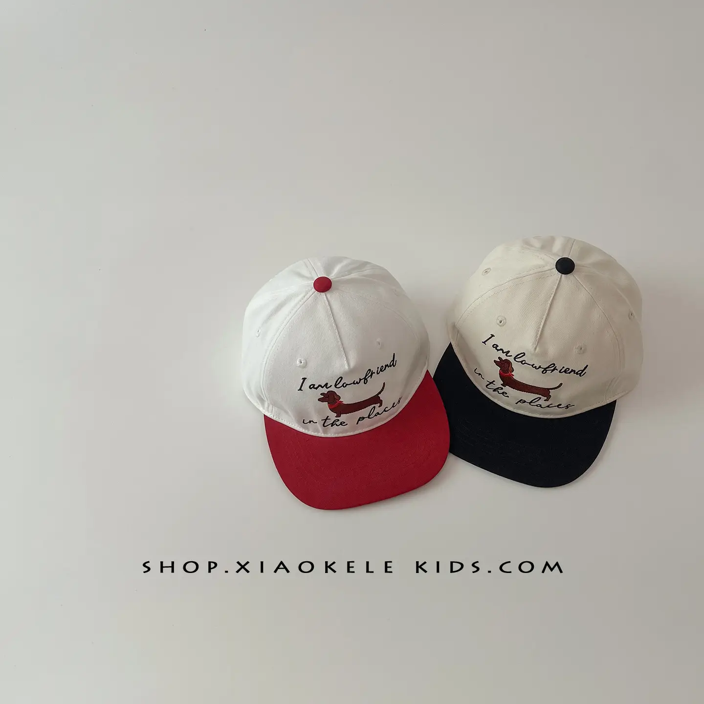 Children's American Flag Baseball Caps White Red Black - Image 4