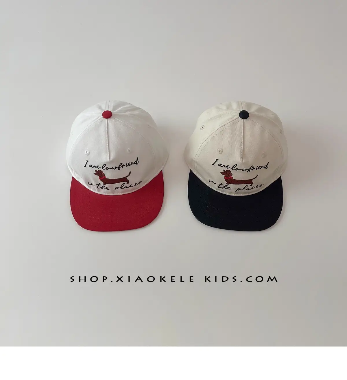 Children's American Flag Baseball Caps White Red Black — feature 1