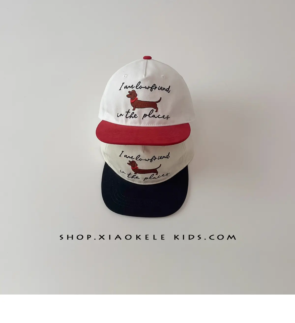 Children's American Flag Baseball Caps White Red Black — feature 2