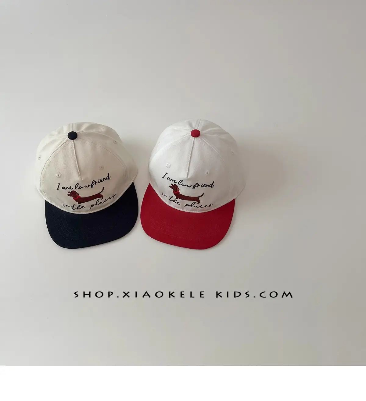 Children's American Flag Baseball Caps White Red Black — feature 3