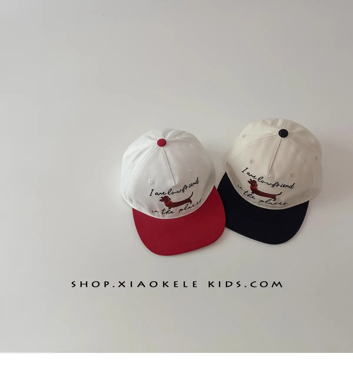 Children's American Flag Baseball Caps White Red Black — feature 4