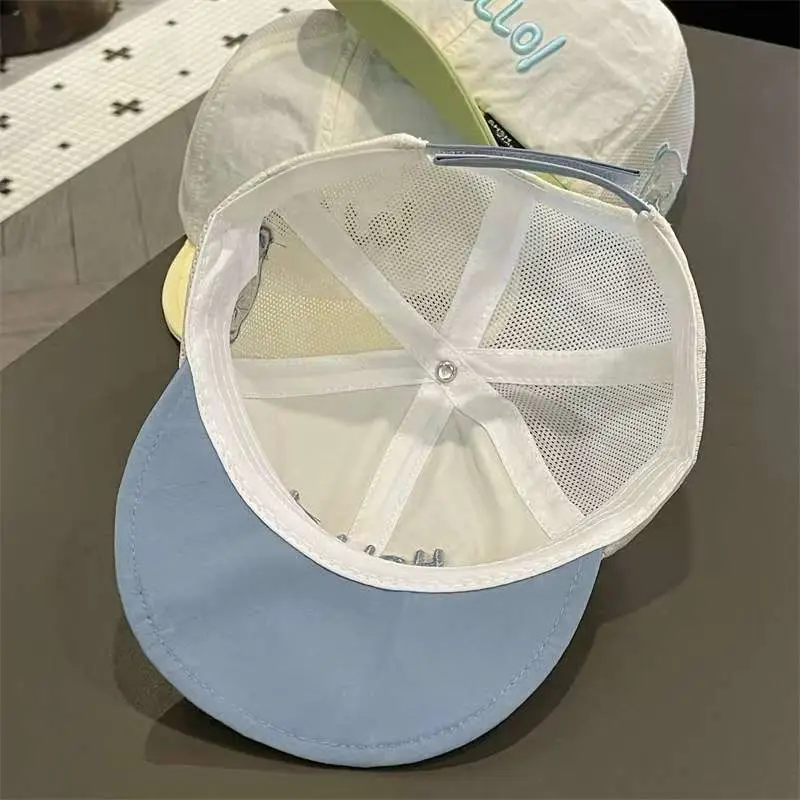 Baby Sun Hat with Duck Embroidery Yellow Cap - Image 15