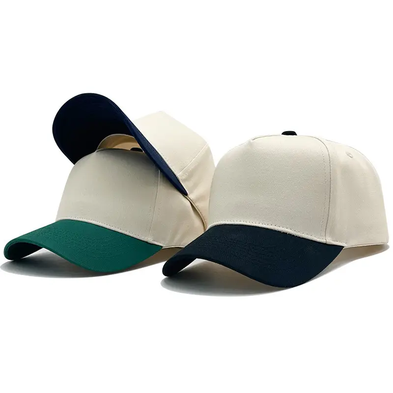 Men's Custom Embroidered Baseball Cap Green White - Image 6