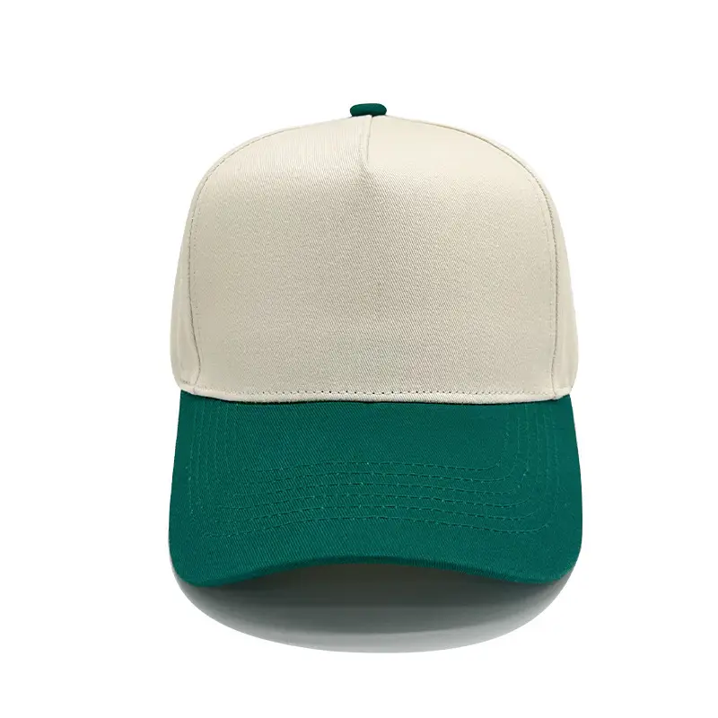 Men's Custom Embroidered Baseball Cap Green White - Image 8