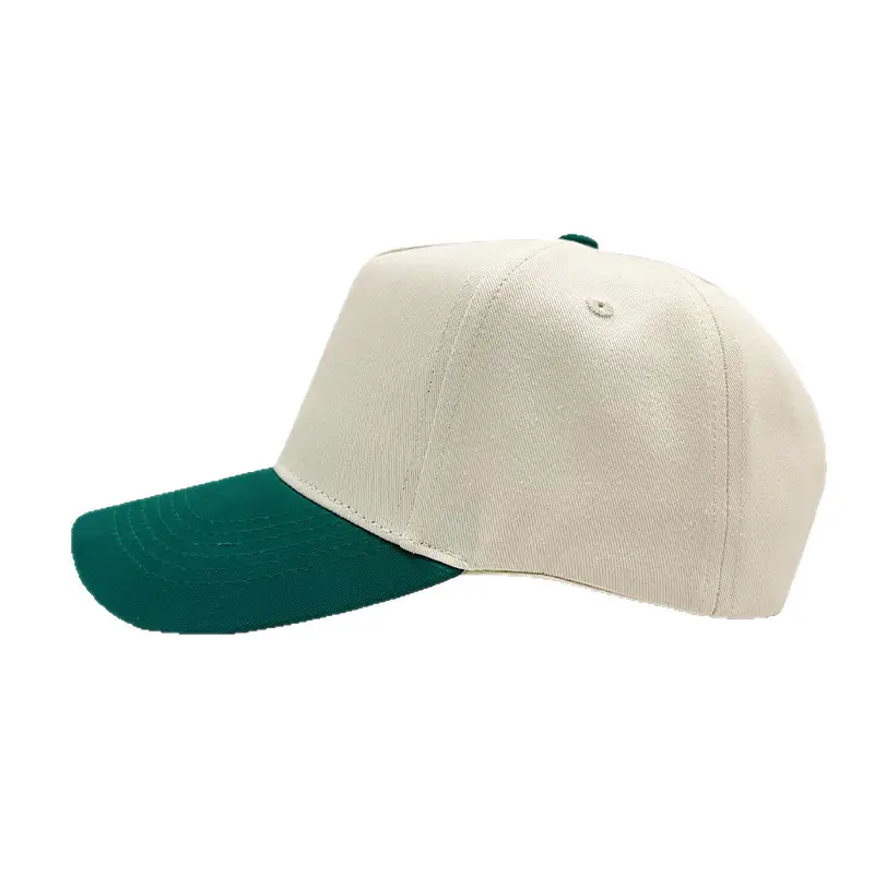 Men's Custom Embroidered Baseball Cap Green White - Image 9