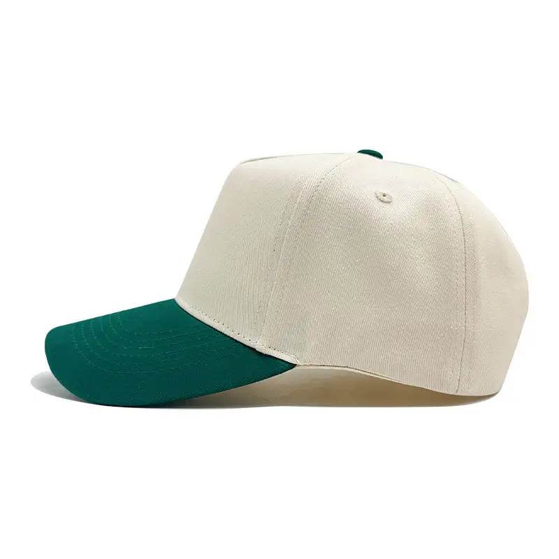 Men's Custom Embroidered Baseball Cap Green White — feature 2