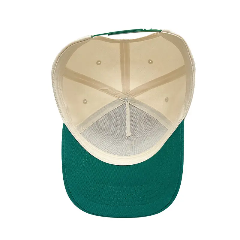 Men's Custom Embroidered Baseball Cap Green White — feature 4