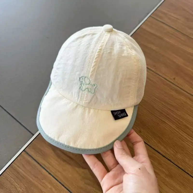 Baby Cap "FISHXiang" Cream Mesh Sunshade — feature 10