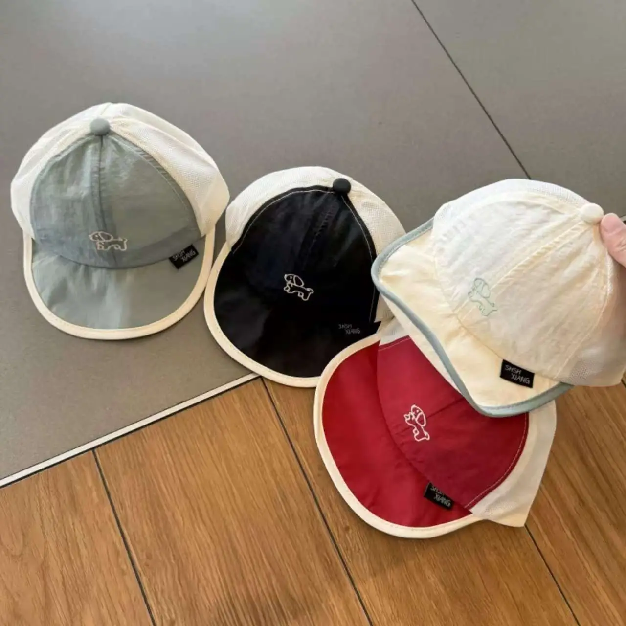Baby Cap "FISHXiang" Cream Mesh Sunshade — feature 3