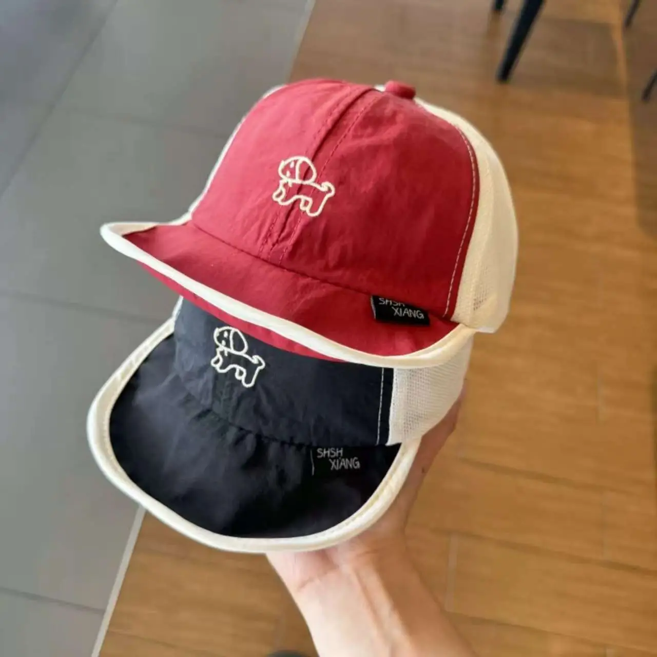 Baby Cap "FISHXiang" Cream Mesh Sunshade — feature 5