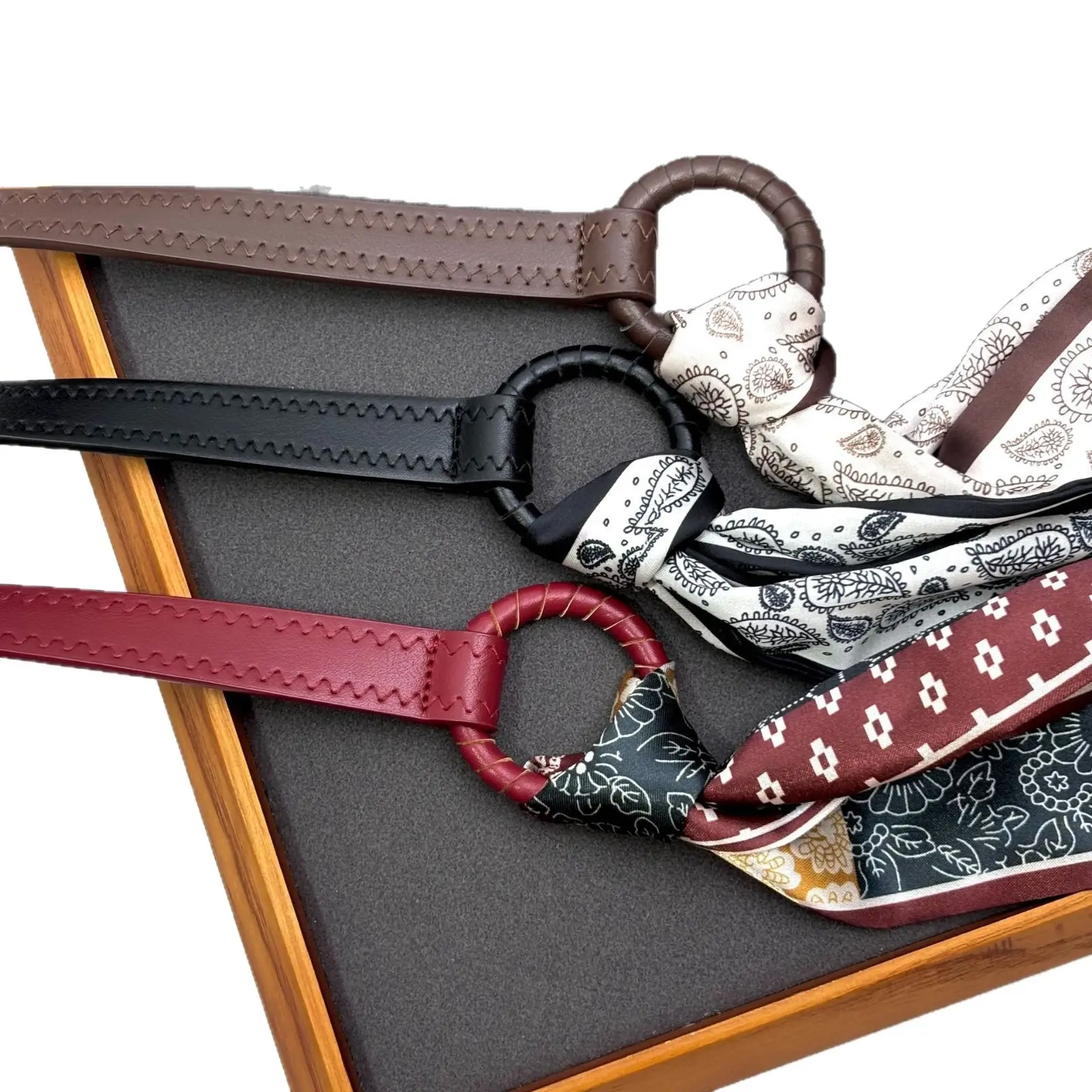 Retro Pattern Silk Belt for Women Hip Hop Punk Decoration - Image 8