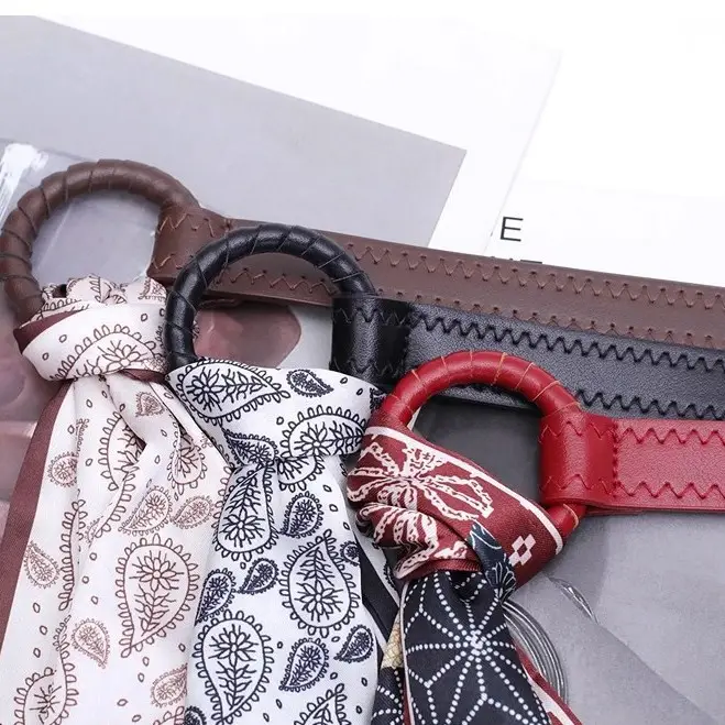 Retro Pattern Silk Belt for Women Hip Hop Punk Decoration — feature 13
