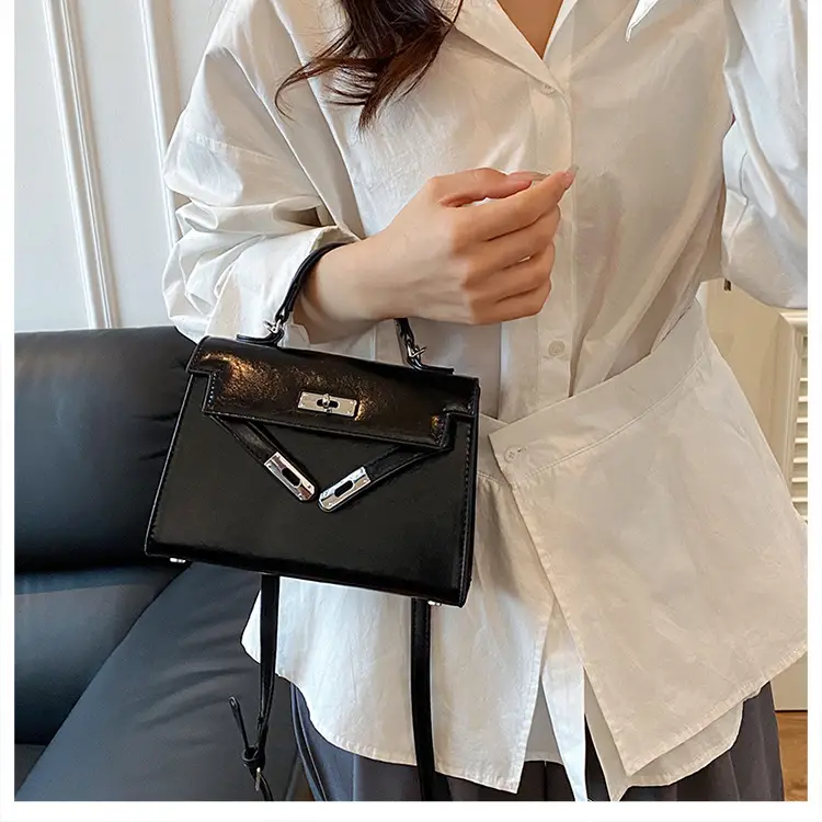 Red Square Handbag for Women 2025 New Versatile Shoulder Crossbody Kelly Bag — feature 14