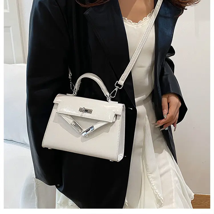 Red Square Handbag for Women 2025 New Versatile Shoulder Crossbody Kelly Bag — feature 18