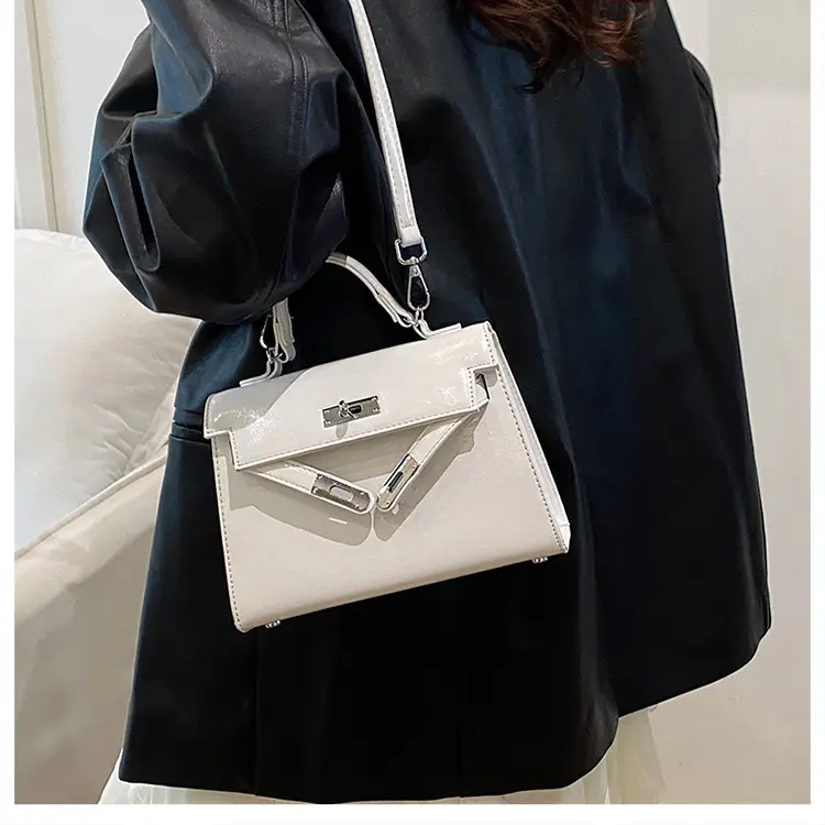 Red Square Handbag for Women 2025 New Versatile Shoulder Crossbody Kelly Bag — feature 19