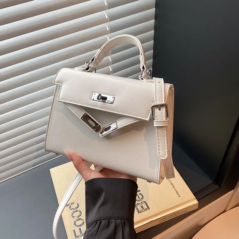 Red Square Handbag for Women 2025 New Versatile Shoulder Crossbody Kelly Bag - Image 4