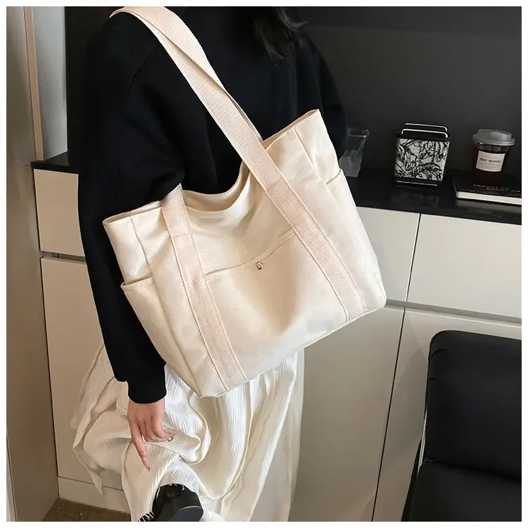 Casual Western Style Large Tote Bag for College Students — feature 11
