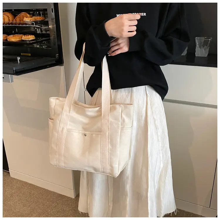 Casual Western Style Large Tote Bag for College Students — feature 13