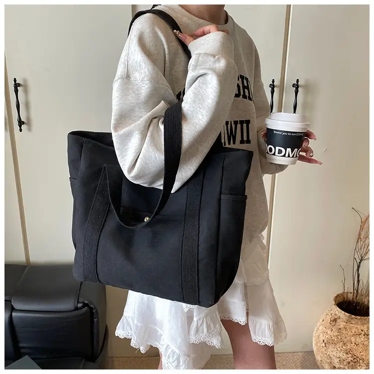 Casual Western Style Large Tote Bag for College Students — feature 7