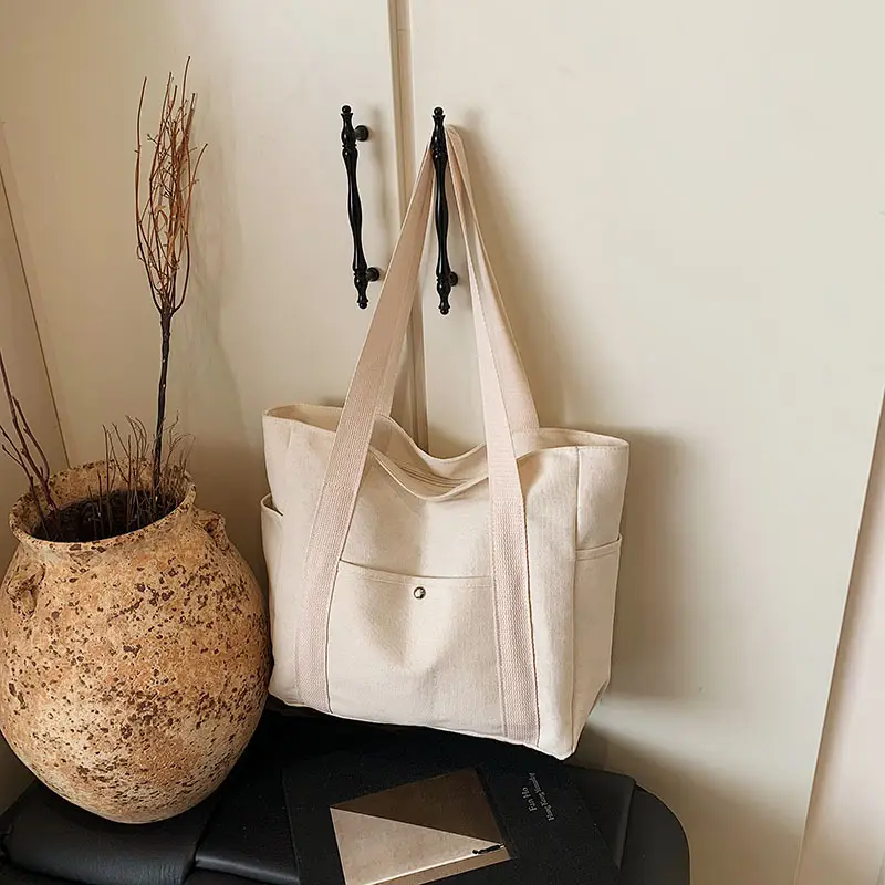Casual Western Style Large Tote Bag for College Students - Image 2