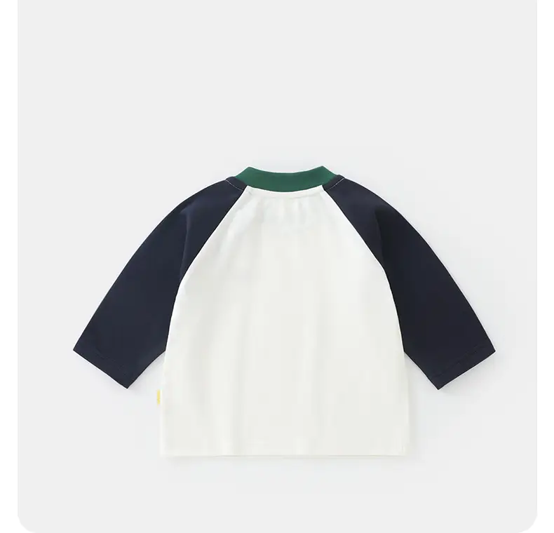 Duuduu Boys Long Sleeve T-Shirt White Blue Green — feature 13