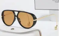 European Style Large Frame Sunglasses with Gold Bridge - Image 8