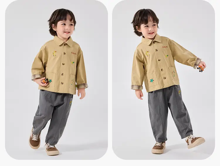 Dudu Home Kids Windbreaker T-Shirt White 30x30 — feature 13