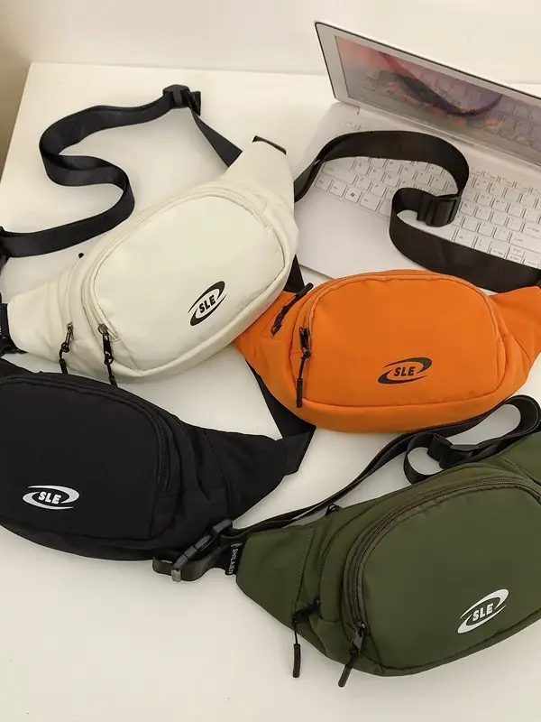 Orange Crossbody Bag for Women Casual Sports Luggage