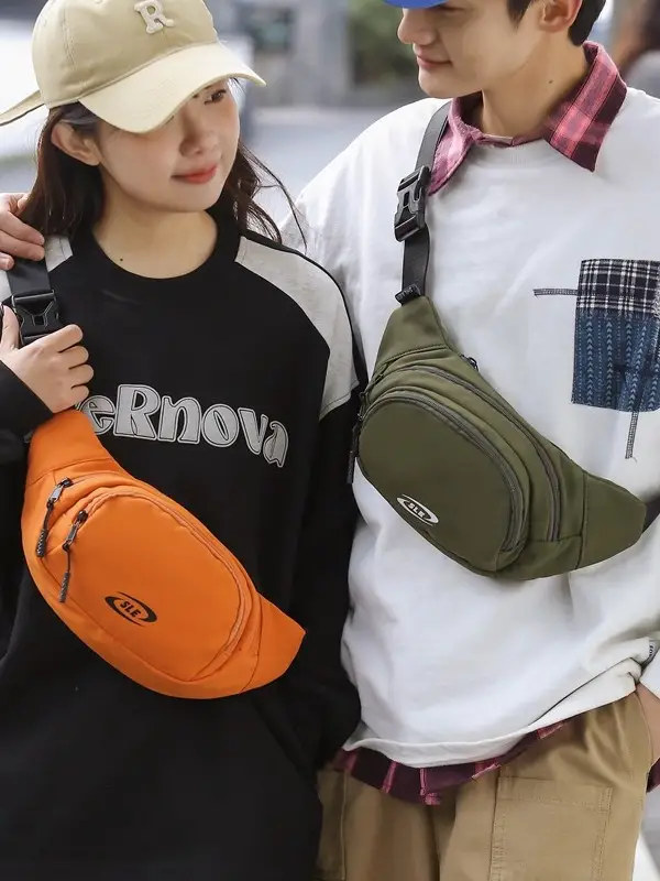 Orange Crossbody Bag for Women Casual Sports Luggage