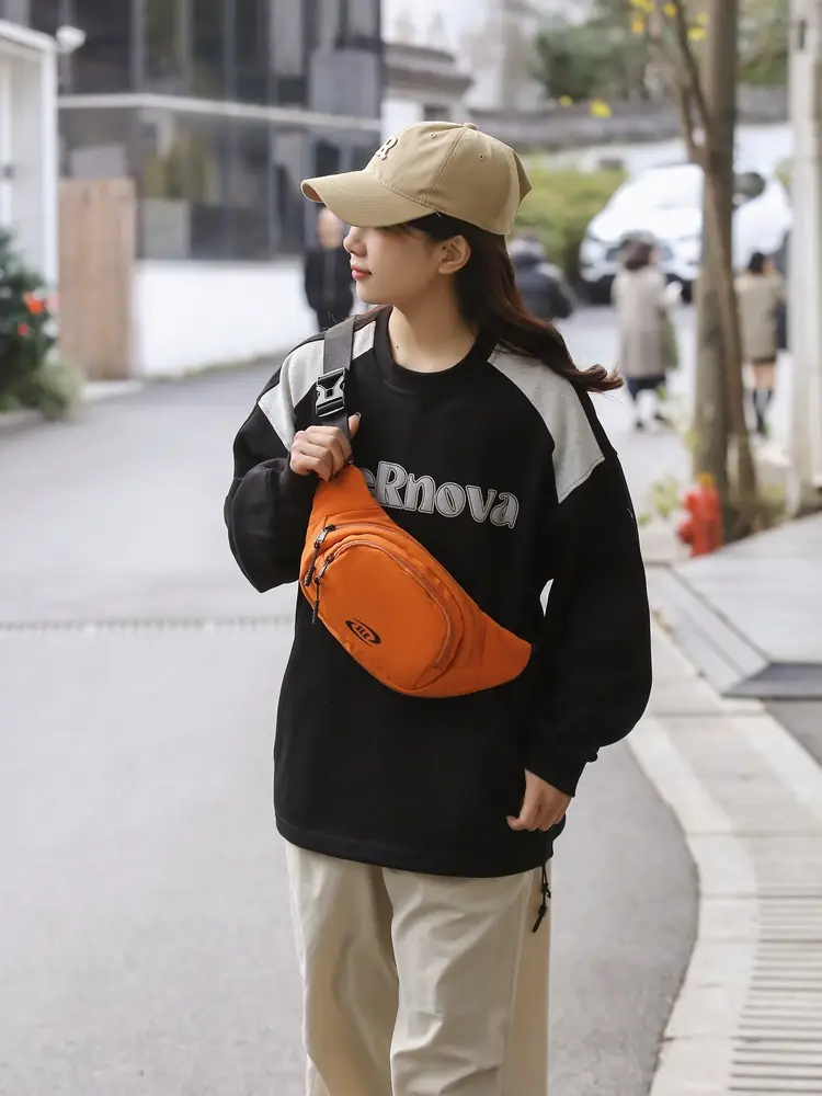 Orange Crossbody Bag for Women Casual Sports Luggage