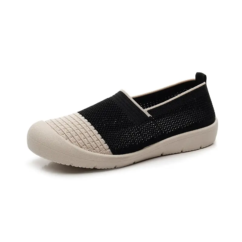 Shoes for Women in Summer New Style Versatile Casual Fly-Woven Mesh Breathable Thick-Soled Soft-Soled Non-Tiring Foot-Slip Mom Shoes - Image 8