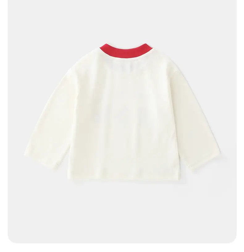 Duuduu Baby Long Sleeve T-Shirt White Red 2025 — feature 14