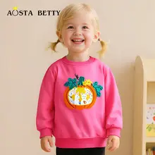 2026 Boys Cartoon Print Long Sleeve T-Shirt Blue White — feature 12