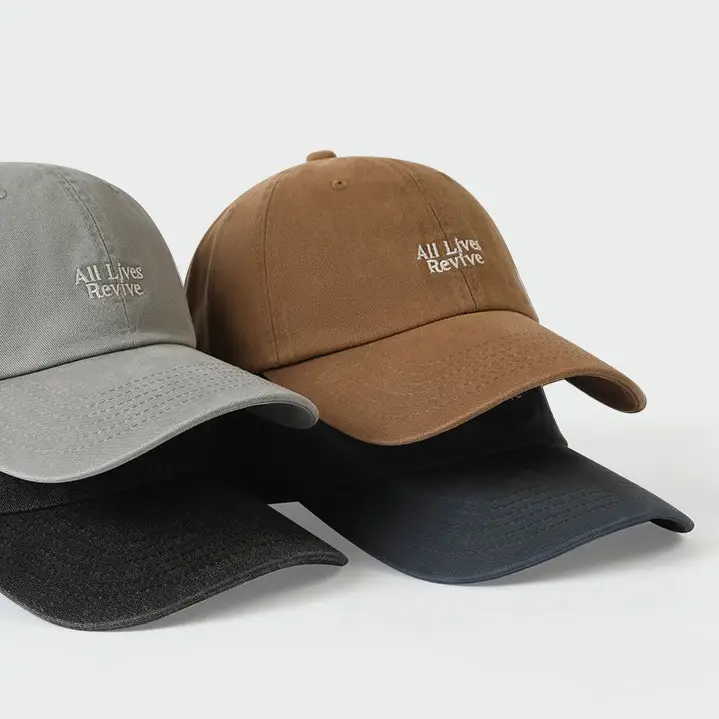 Japanese Style Gray Baseball Cap with Letter Embroidery - Image 8